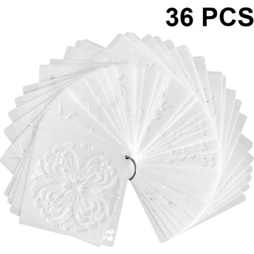 36pcs Painting Stencil Hollow Mandala Nice DIY Drawing Stencil Painted Decor Drawing Tool Wall Paper