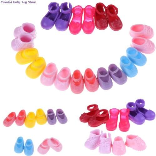 5 Pairs Fashion Shoes Doll Shoes for Dolls Outfit Dress Little Girls Gift for Little Girl Accessories Random Best Sell