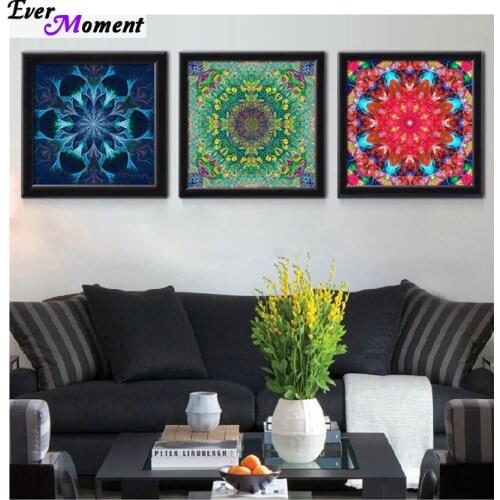Needlework diamond mosaic picture Religion Mandala cross stitch full drill square diamond painting Diamond Embroidery ASF329