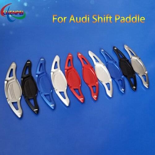 2pcs Aluminum Car Steering Wheel Shift Paddle Extension Shifter For Audi RS3 RS4 RS5 RS7 RSQ3 R8 Interior Accessories
