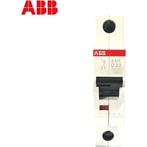 ABB Miniature Circuit Breaker S201 1P TYPE D 1A 2A 3A 4A 6A 10A 16A 20A 25A 32A 40A 50A 63A