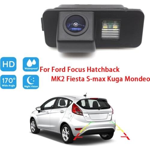 CCD HD Car Rear View Reverse Camera For Ford Focus Hatchback MK2 Fiesta S-max Kuga Mondeo Backup Parking Camera high quality RCA