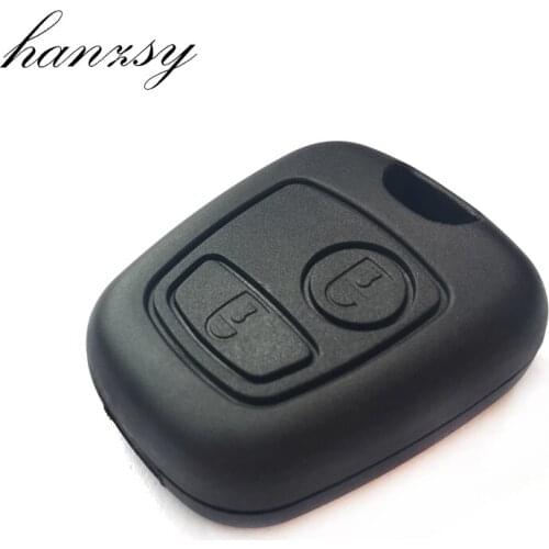 2 Button Remote Key housing Case For Peugeot 307 107 407 207 Car key shell Cover Replacement Car keys Blank Fob No Blade