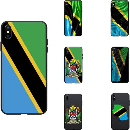 Tanzania National Flag Coat Of Arms Theme Soft TPU Phone Cases Cover Image Logo For iPhone 6 7 8 S XR X Plus 11 Pro Max