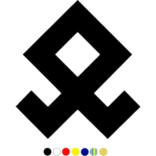 CS-822#15*16.7cm Rune Odal funny car sticker vinyl decal white/black for auto car stickers styling car decoration choose size