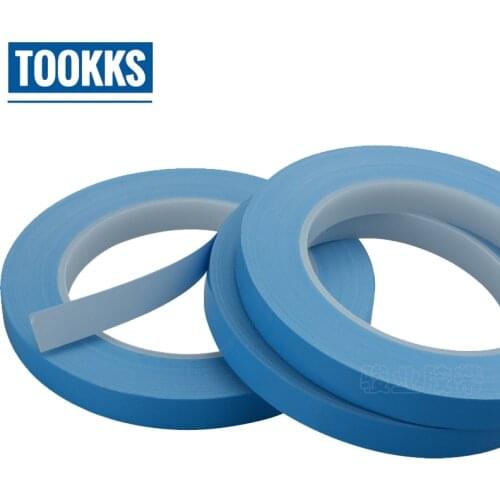 25m/Roll 10mm 25mm 50mm Width Transfer Tape Double Side Heat Thermal Conductive Adhesive Tape for Chip PCB LED Strip Heatsink