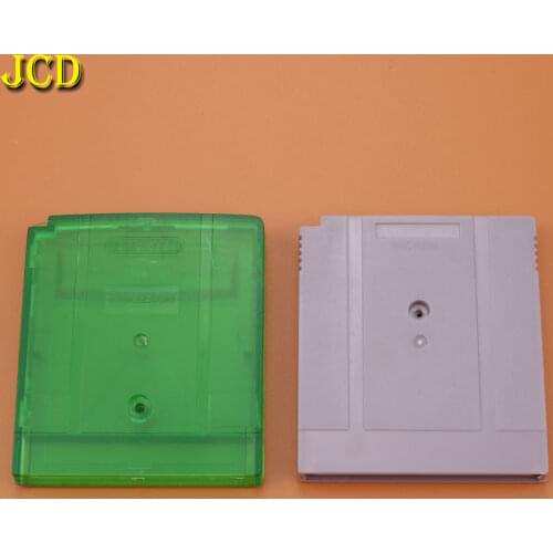 JCD 1PCS Clear Green / Grey Replacement for GBA SP W/ Screw Game Cartridge Housing Shell for GB GBA GBC GBP Game Card Case