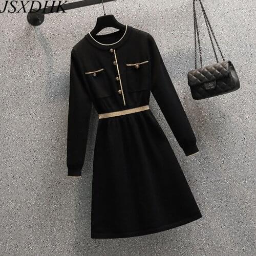 Модные вязаные платья JSXDHK China At AliExpress