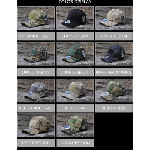 Outdoor Sport Caps Camouflage Hat Baseball Caps Simplicity Tactical Military Army Camo Hunting Cap Hats Adult Cap 5605101