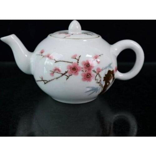 China seiko peach blossom ceramic teapot crafts statue