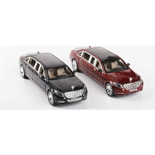 Collectible Alloy Scale Car Models Die-cast Coche Toys For Children Mkd2 Auto Vehicle Acoustic-optic 1:24 Maybach Metalz S600