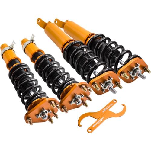 4Pcs Shock Coilover Suspension Lowering Kit 1992-2001 for Honda Prelude Full Height adjustable Front Rear