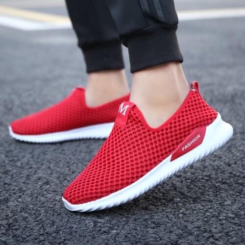 Unisex Summer Shoes Lovers High Quality Brand Casual Breathable Shoes Mesh Soft Jogging Tennis Mens Shoes Zapatos De Hombre 47