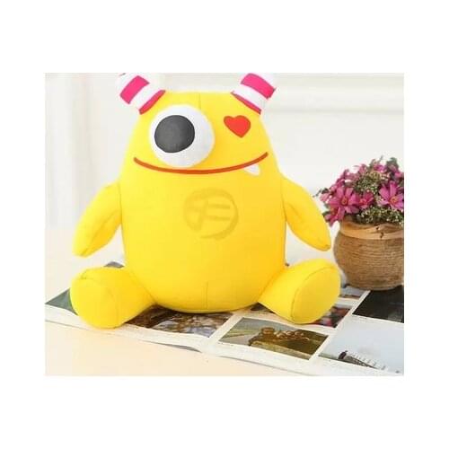 Cute yellow monster doll about 30cm nano particle doll toy, birthday gift x059