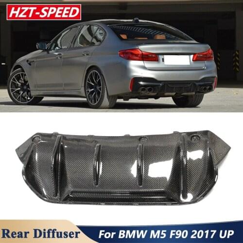 MP Style Carbon Fiber Material Rear Bumper Lip Diffuser For BMW M5 F90 Sport Car Tuning 2017 Up