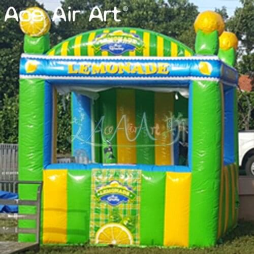 Hot sale 2.4mL X 2.4mW inflatable Lemon stall inflatable fruit stand ,treat shop for sale