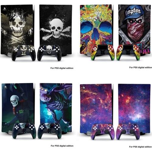 PS5 Digital Edition Skin Sticker Decal Cover for PlayStation 5 Console and Controllers PS5 Skin Sticker