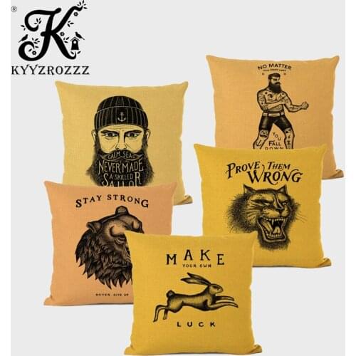 High Quality Home Decoration Cushion Cover Sport Art Animal Print Character Linen Cafe Gym Sofa Furnishing Pillowcase Dachshund