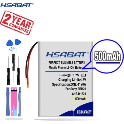 New Arrival [ HSABAT ] 500mAh 381424 AHB441623 Replacement Battery for Sony SBH-20 SBH20 Wireless Headset