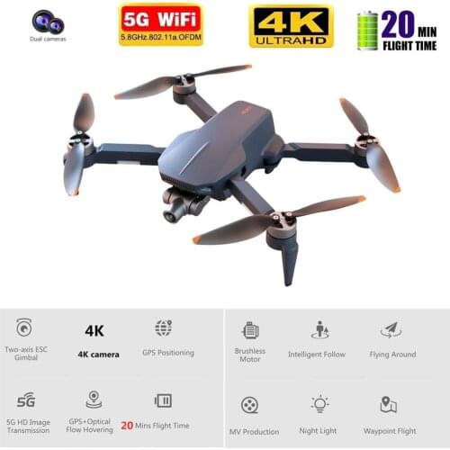New GPS Drone 2-Axis Gimbal HD Camera 5G Wifi FPV Professional 4K RC Quadcopter Outdoor Toys With Auto Return Home 20Mins Flying