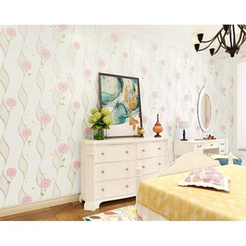 Beibehang Flower Girl Room Decoration Wallpaper Roll Wedding Room Bedroom papel de parede wallpaper for living room papel tapiz