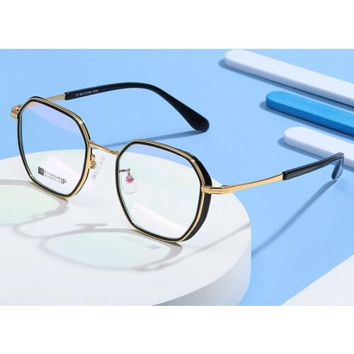 Beta Titanium Glasses Frame Unisex Full Rim Eye Glasses Prescription Eyewear with Spring Hinges New Arrival Spectacles
