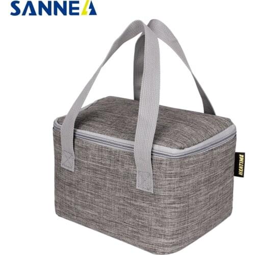 SANNE 5L Mini picnic portable Oxford polyester aluminum foil insulation lunch bag insulation package thermal student lunch bag