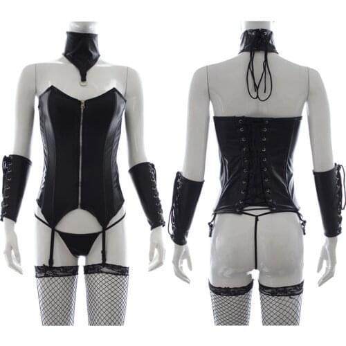 SM Bondage suit Adult Products Sexy Lingerie for Women Black Body Suit Night Club Cosplay Costumes Erotic Lingerie for Sex toys
