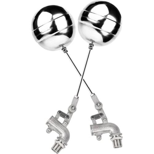 304 Stainless steel ball float valve water ball cock Tank Liquid Level Metal Bends Float Valve DN15 DN20 DN25 DN32 DN40 DN50