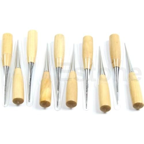 NEW Professional Sewing Leather Tools Wood Handle Awl Leathercraft Stitching Awl G08 Great Value April 4