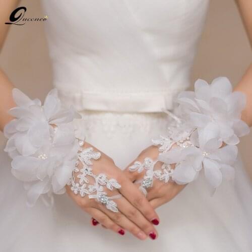 Bridal Lace Floral Bracelets Wedding Accessories Bridesmaid Bracelets & Bangles Hand Chains Bracelet Women Rhinestone Jewelry