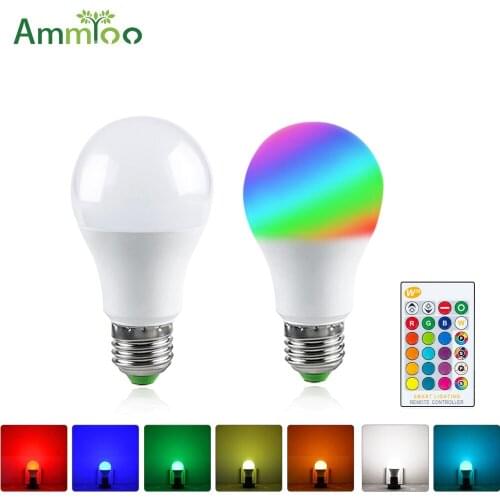 E27 RGBW RGBWW Led Light Bulb AC 85-265V Dimmer Magic Led Lamp Holiday Light 10W Luces Led Lights Decoration For Festival Party