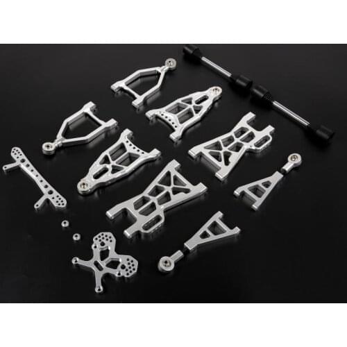 Alloy Extended Front and Rear Upper and lower Suspension A-Arm for 1/5 HPI KM Rovan Baja 5B 5T 5SC