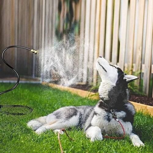 Outdoor Spray Tube with Connector Nozzle Irrigation Hose Watering Tube Line Garden Swimming 2M/3M Sprayer Pool Fast Cooling