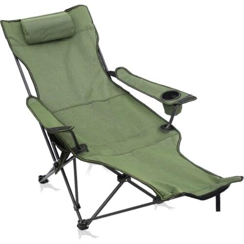 Outdoor Chair Portable Folding Deck Chair Garden Chaise Lounge Camping Stool Travel Picnic Balcony Beach Lightweight Armchair