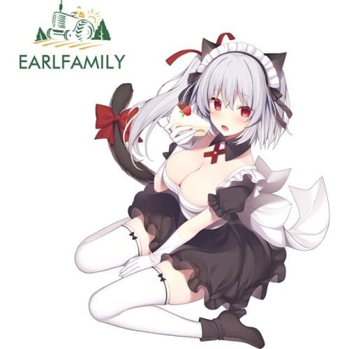 EARLFAMILY 13cm x 10.8cm for Anime Car Stickers Motorcycle Decal Vinyl Car Wrap Personality Funny Waterproof Sunscreen Decals