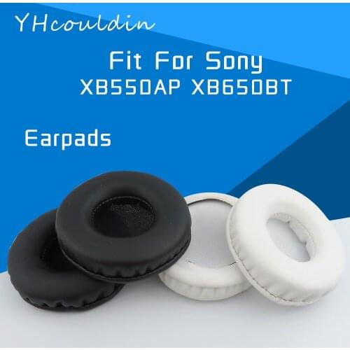 YHcouldin Earpads For Sony XB550AP XB650BT MDR-XB550AP MDR-XB650BT Headphone Accessaries Replacement Wrinkled Leather