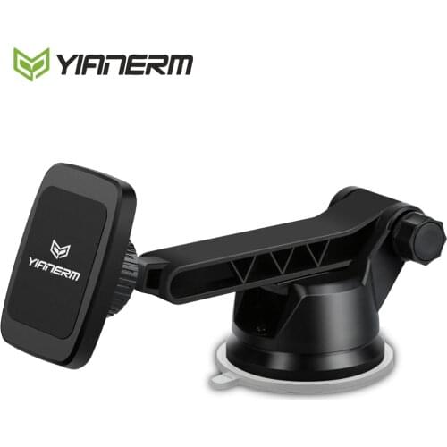 Yianerm Strong Magnet Car Phone Holder Suction Cup Magnetic Phone Stand in Car For iPhone Xs Max 7 8 Plus Samsung S9 Xiaomi