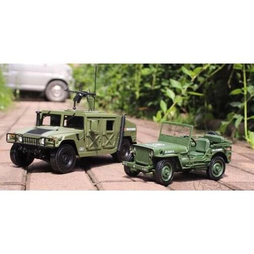 1/18 scale alloy Hummer battle car warrior 4x4 OFF Road truck model Military Super Jeep