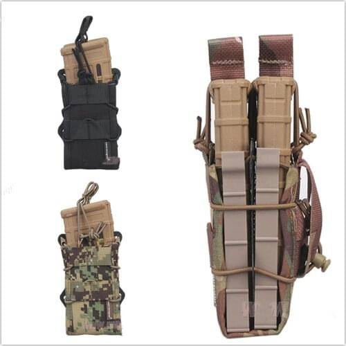 2017 NEW EMERSON Double Modular Rifle Magazine Pouch Airsoft hunting Utility MOLLE MAG Digital desert EM6035