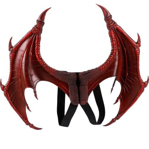 COSPTY PU Foam Red Dragon Wing Kids Size