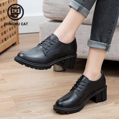 Кожаные туфли-лодочки DONGWU CAT China At AliExpress