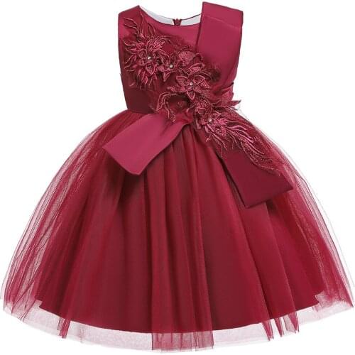 Elegant Party Princess Dress Wedding Gown Kids Dresses For Girls Costume Bridesmaid Christmas Dress Clothing vestido 3 8 12 Year