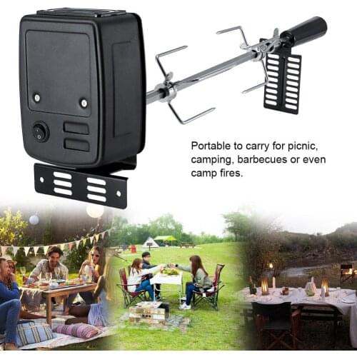 Outdoor Electric Automatic Rotisserie Grill Tools Barbecue Accessories For Camping Picnic