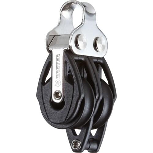 Sailboat Hardware 57mm 2 1/4" Double Swivel Shackle Becket Block Master BB-0504F