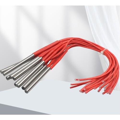 10mm Stainless Steel Tube Diameter Cartridge Heater 40-200mm Length 220V Electric Heating Element Tube Heater