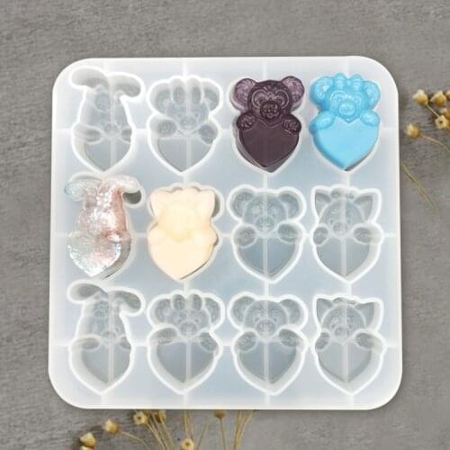 NOT AS LONG DIY Crystal Epoxy Mould 12 with Cute Heart Duffy Mould Making Mirror Pendant Creative Handmade Jewelry Gift
