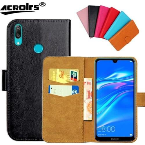 Original Case For Huawei Y7 Y6 Y5 Y3 2017 2019 Y7p Case Flip Slots Leather Wallet Cases protective shell Cover Phone Bag