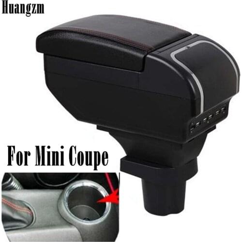 For Mini R56 Coupe Armrest box central Store content box cup holder ashtray interior Mini R50 Hatch II gen