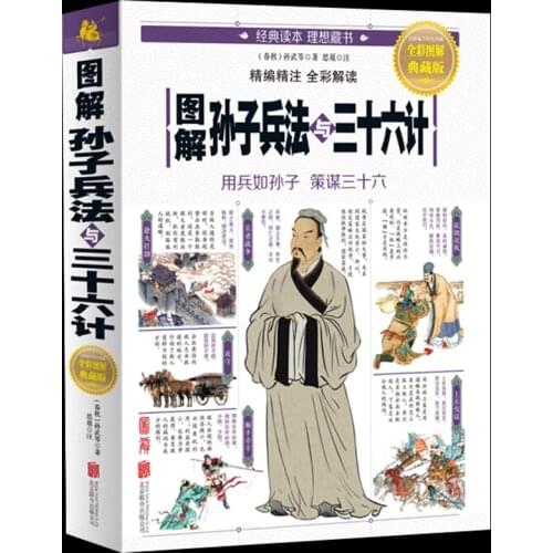 Graphic Sun Tzus Art of War and Thirty-six Complete Set Sun Zi Bingshu Original Text 36 Story Ancient Military for Adullt-AC